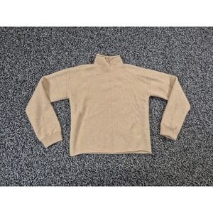 Antonio Melani 100% Cashmere Sweater‎ Womens Small Tan Cropped Mock Neck Soft